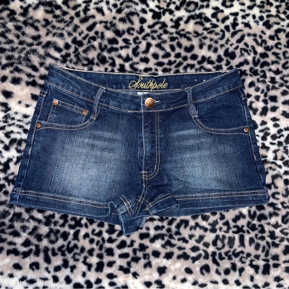 South Pole Women's Dark Blue Jean Shorts